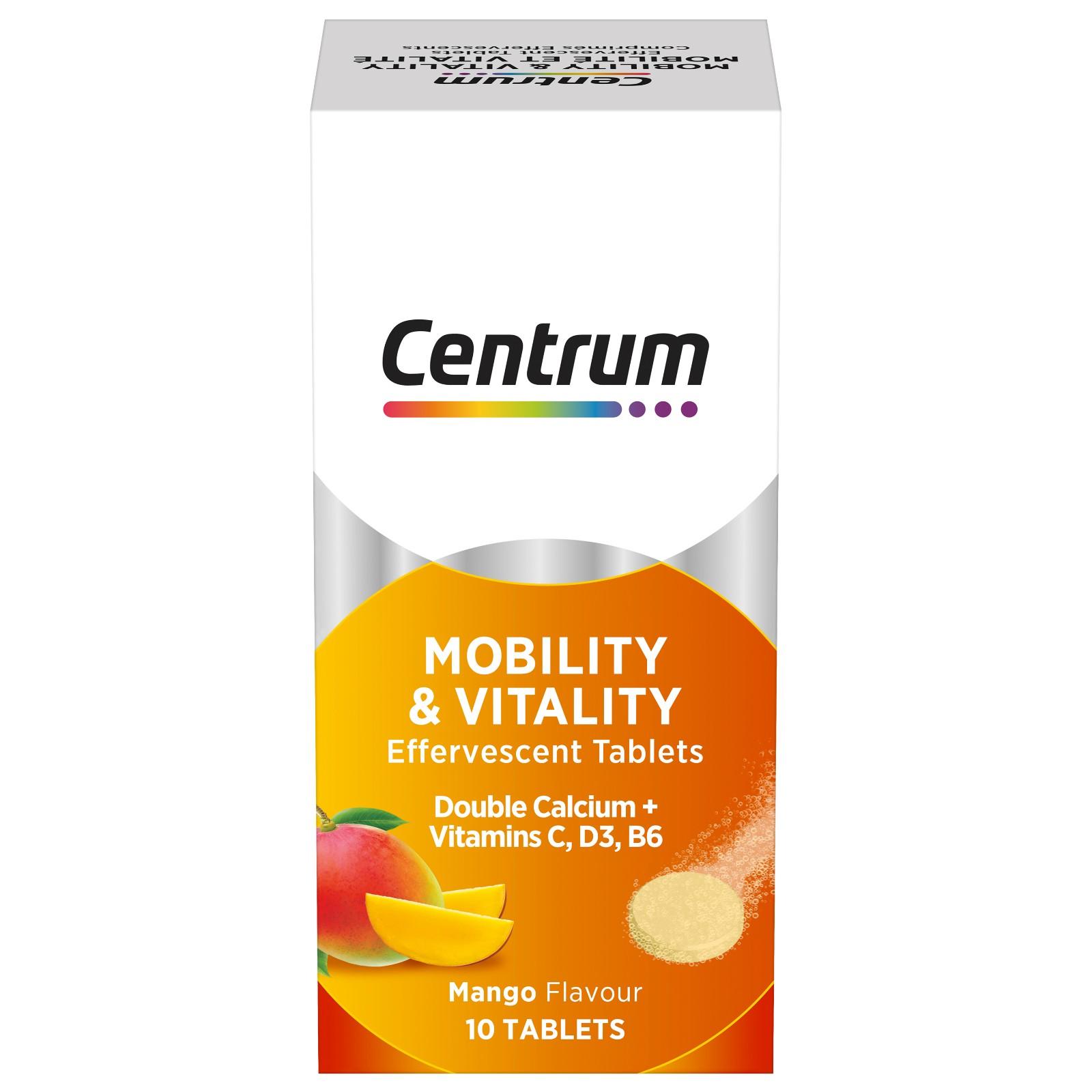 Centrum Mobility & Vitality (Mango Flavour) 10 Tablets