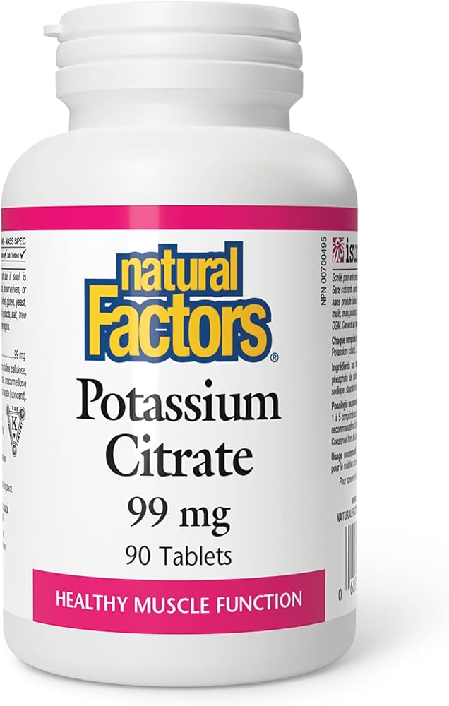 Natural Factors (Potassium Citrate (99 Mg)